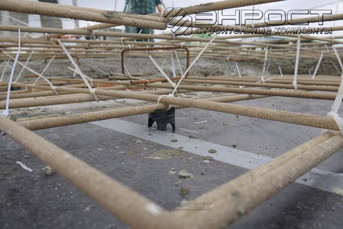 Применение стеклопластиковой арматуры "ROCKBAR" в перекрытии второго этажа, г. Новороссийск.